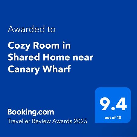 לונדון Cozy Room In Shared Home Near Canary Wharf מראה חיצוני תמונה
